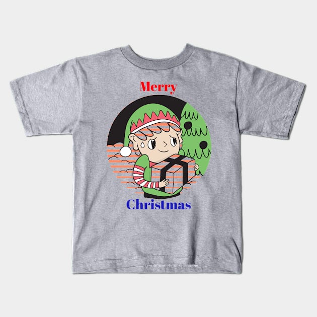 Giving Christmas Gift Kids T-Shirt by Feminist Foodie